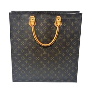 Louis Vuitton LV Monogram Sac Plat Tote Bag